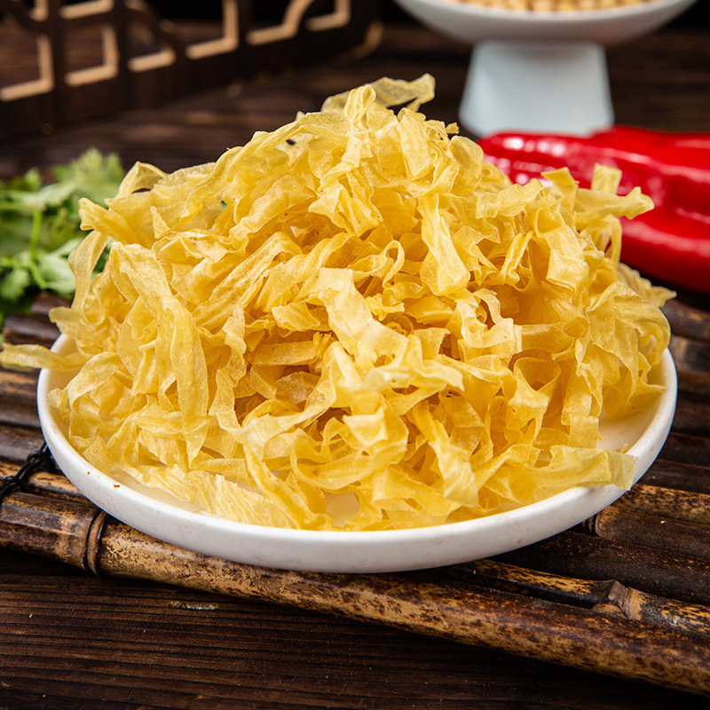 豆皮丝大豆蛋白豆制品干货油豆皮人造肉批发豆腐皮干豆皮批发袋装