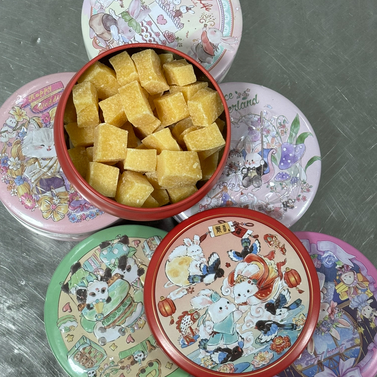 喜糖古早百草梨膏糖甜美罐装手工润糖可爱罐装送女友送男友随机款