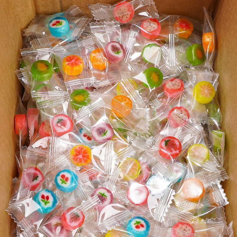 网红迷你切片糖创意造型水果味糖小硬糖儿童可爱礼物圣诞节糖果