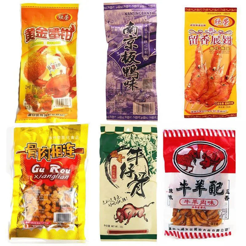 牛羊配南京板鸭留香展翅膨化怀旧食品辣子牛肉油炸型膨化休闲零食