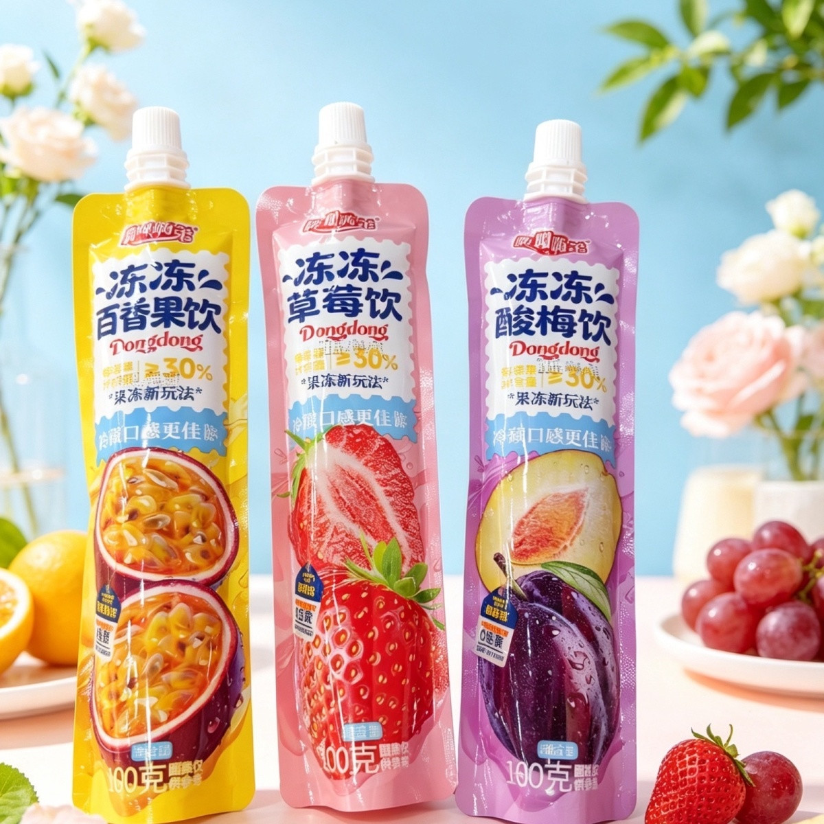 0脂肪可吸果冻学生小孩休闲零食品年货即食冻冻饮多口味独立包装