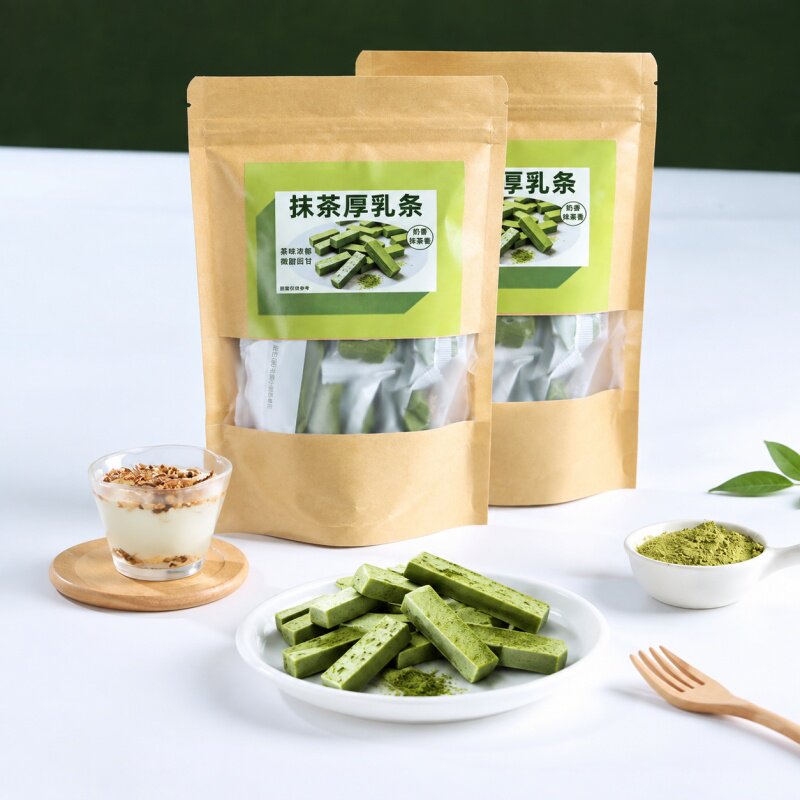 独立包装抹茶厚乳条奶香浓郁微甜回甘不腻糖果宿舍追剧休闲小零食
