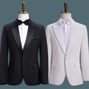 歌手演出服男艺考西服主持人礼服男士西装套装舞台表演大合唱服装
