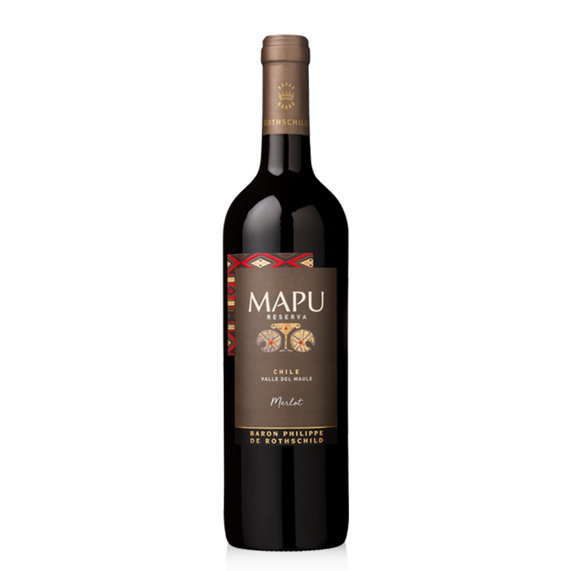 【官方直营】大地MAPU珍藏梅洛干红葡萄酒750ml 智利进口