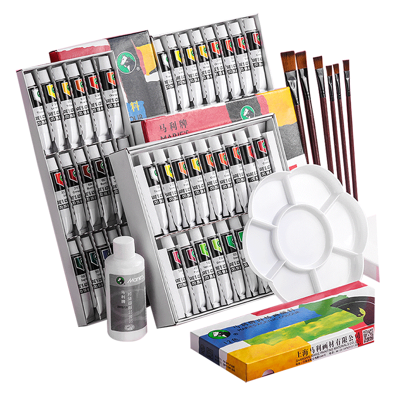 马利牌丙烯颜料套装防水防晒