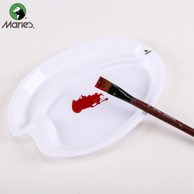 马利h026水彩椭圆形调色盘