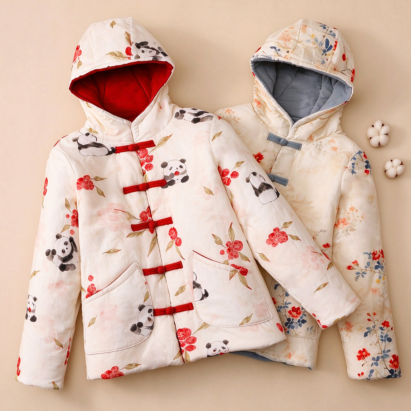 冬季女款棉花立领加厚保暖棉服