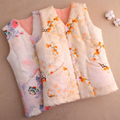 成人加厚背心 秋冬季 女士棉花手工马甲 妈妈保暖内外穿马夹坎肩