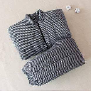 纯棉花手工棉袄棉裤套装女士妈妈中老年冬加厚保暖内胆棉衣内外穿