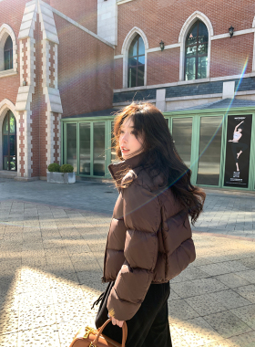 alex stevens肯豆风短款羽绒服女90白鸭绒冬季宽松加厚面包服外套