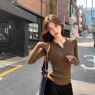 stevens羊毛修身 女chic春秋季 打底衫 内搭针织衫 上衣 显瘦长袖 alex