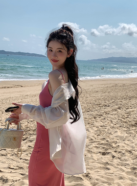 alex stevens天丝衬衫女夏秋季薄款防晒上衣长袖宽松休闲衬衣新款