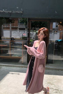 寬松毛衣外套女秋季 慵懶風長款 stevens 長袖 針織開衫 新款 alex