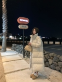 alex 加厚面包服外套 新款 stevens大被子90白鸭绒长款 羽绒服女冬季