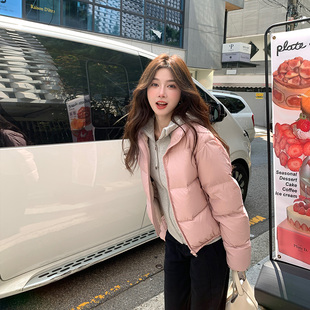 立領羽絨服白鴨絨加厚外套女冬季 保暖面包服 stevens肯豆短款 alex