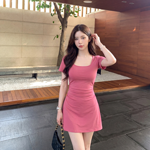 【所有女生的衣橱直播间】alex stevens法式连衣裙女收腰修身短裙