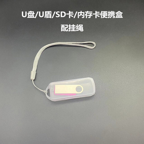 新款迷你U盘U盾收纳盒数码配件整理盒电话内存卡电子产品便携防尘