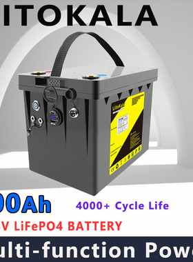 liitokala  LiFePO4 DC-12V100Ah-DC-12V120Ah 磷酸铁锂电池 夜市