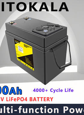 liitokala DC-12V300Ah磷酸铁锂电池 家庭应急 户外夜市 露营电池