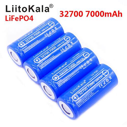 LiitoKala 32700锂电池7000mAh大容量3.2V充电电池