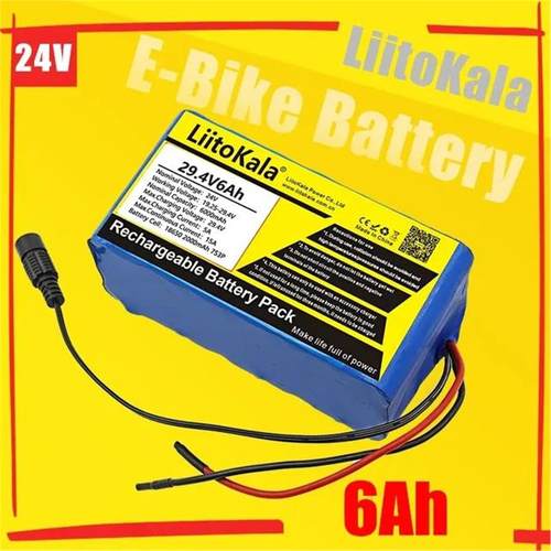 LiitoKala 29.4V6Ah 7S3P高功率18650电池 电动自行车助推车/电动