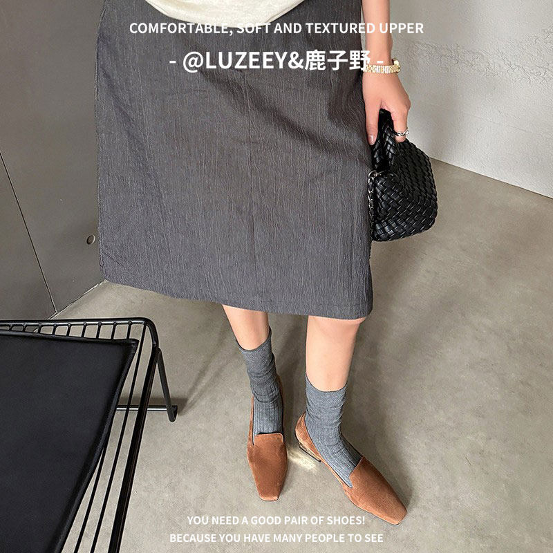 鹿子野乐福鞋女鞋2026春季新款复古平底小皮鞋女英伦风鞋子单鞋女
