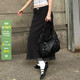 直筒包臀长裙 小众气质腰头蕾丝波点半身裙低腰修身 WEEKEEP 法式