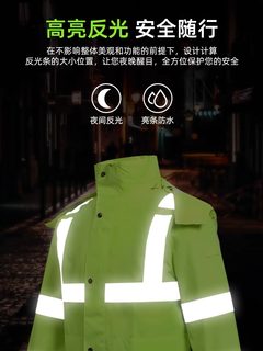 冬季反光棉衣棉服工地交通安全大衣外套环卫施工防寒骑行雨衣定制