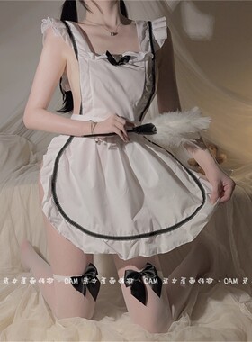 女仆酱*可爱乖巧必须有绑带甜美女佣制服套装性感纯欲围裙cos睡衣