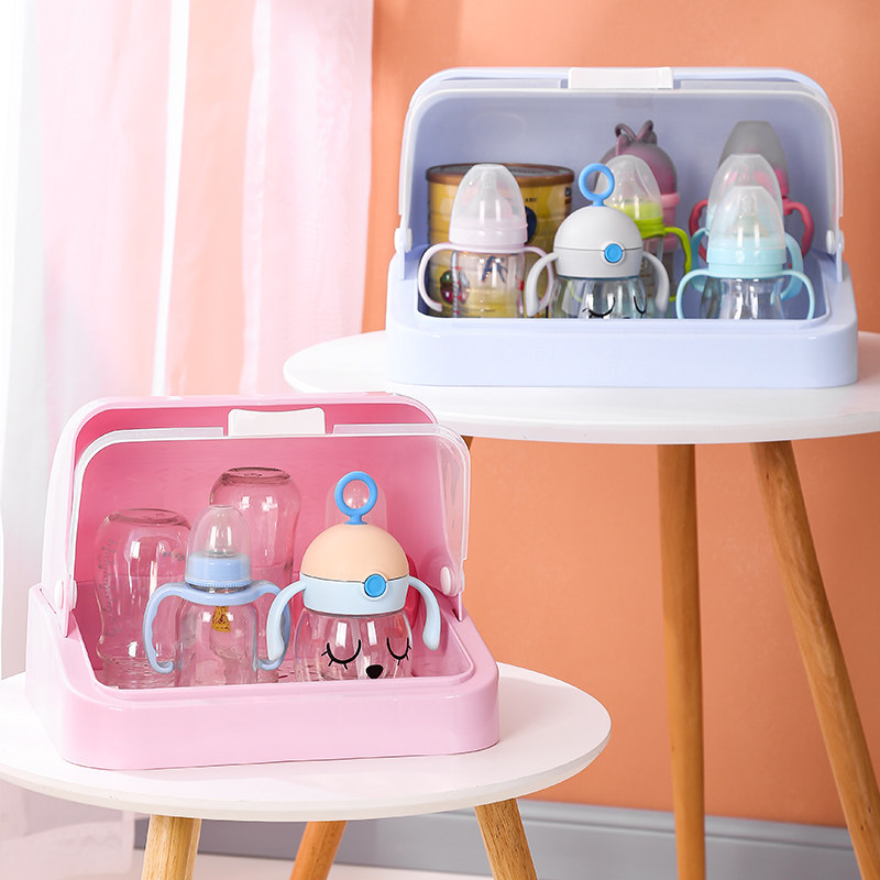 新生婴儿放奶瓶餐具收纳箱带盖防尘宝宝沥水架儿童辅食用品收纳盒,婴童用品,奶瓶储存盒/奶瓶盒,淘宝优惠券,粉丝福利购,淘宝优惠卷
