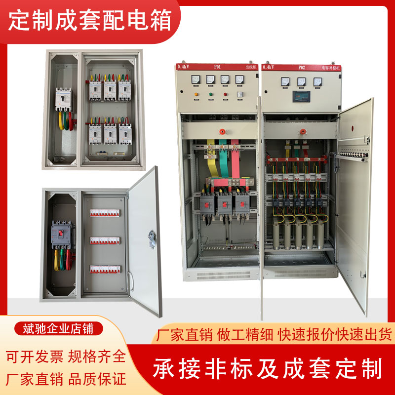 定制低压成套配电箱工地二级箱三相防水电气照明控制柜内外双层门