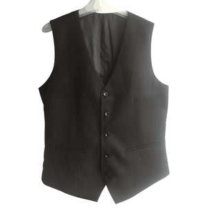 春秋西装马甲理发师夜店酒吧KTV服务员工作服男女修身马夹伴郎潮