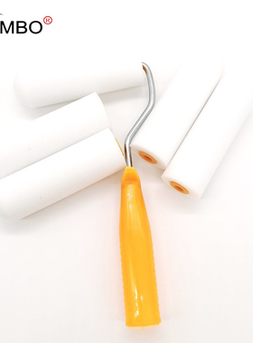 特价高密度4寸水性单圆海绵滚刷乳胶漆胶水涂刷工具不掉毛无刷痕