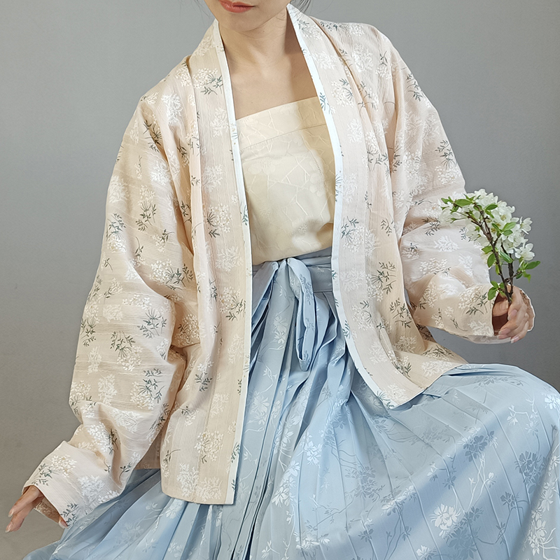 漫春雪夏季纯棉飞机袖日常汉服