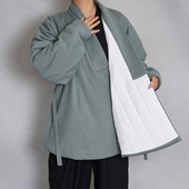 暖洋洋 毛呢对穿交弓袋袖 明制短袄 漫春雪汉服 夹丝棉冬装 男女