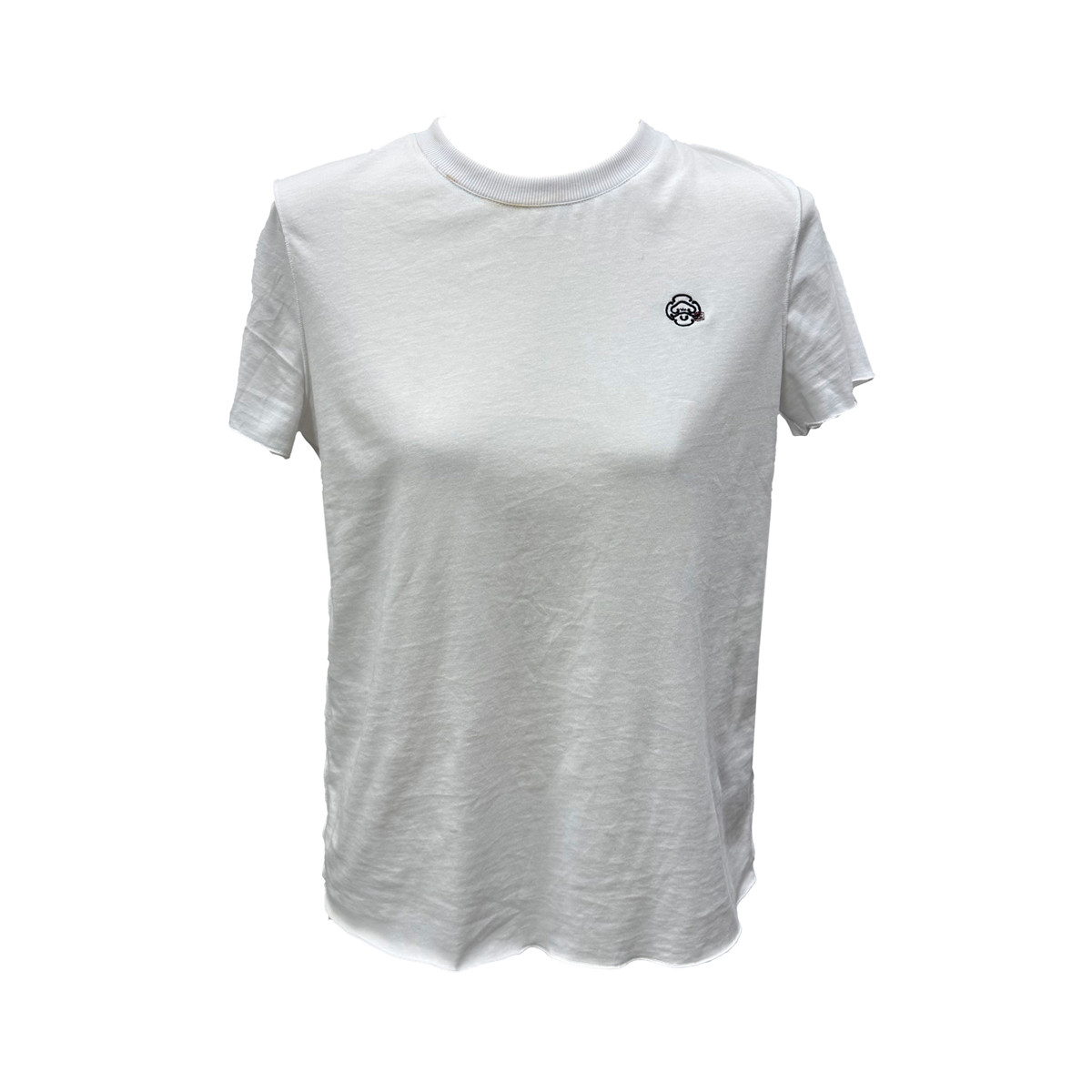 Siego西蔻透气舒适纯棉如意绣花圆领短袖T恤64525612