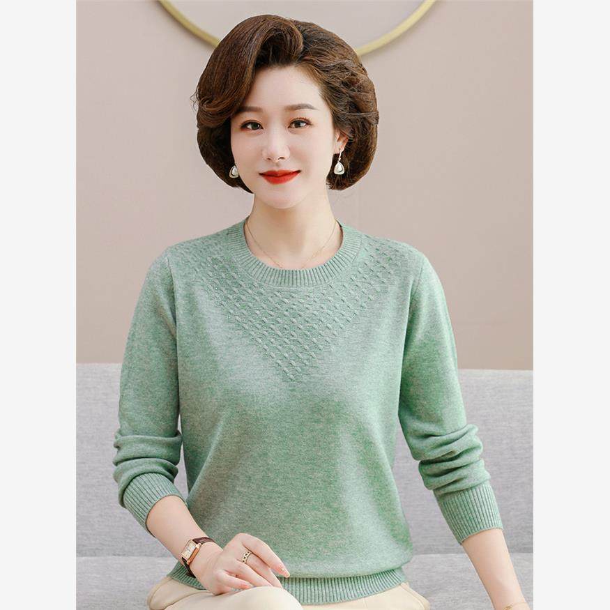 妈妈款秋冬装羊毛衣中年女内搭上衣50岁60中老年人纯色圆领打底衫,女装/女士精品,中老年女装,淘宝优惠券,粉丝福利购,淘宝优惠卷