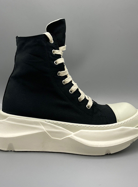 Rick RO鞋高帮双层鞋底副线新款暗黑先锋高街风格厚底潮鞋 男女款