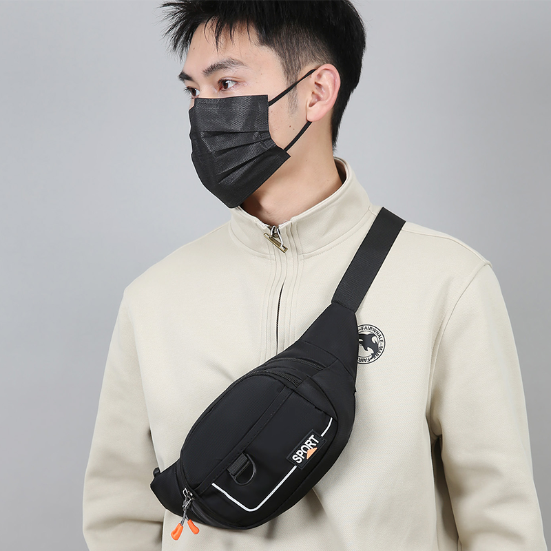 夏季腰包男新款多功能手机包男士工地干活防水小挎包运动斜挎胸包