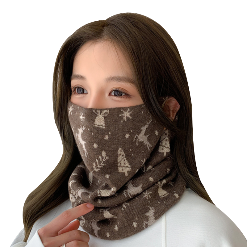 2022新款骑车挂耳围脖女冬季围巾