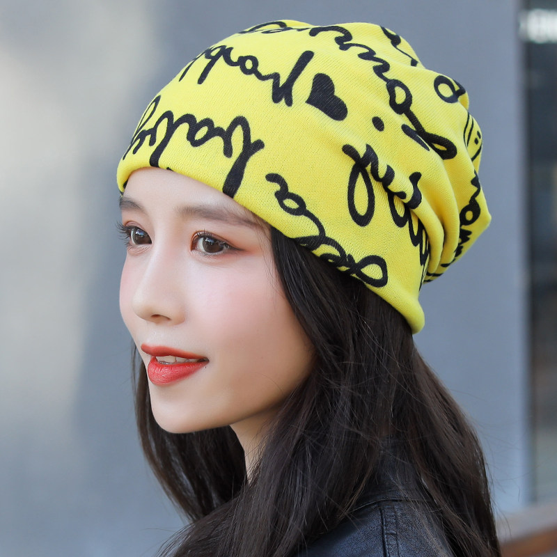 针织包头帽女款冬季保暖堆堆帽