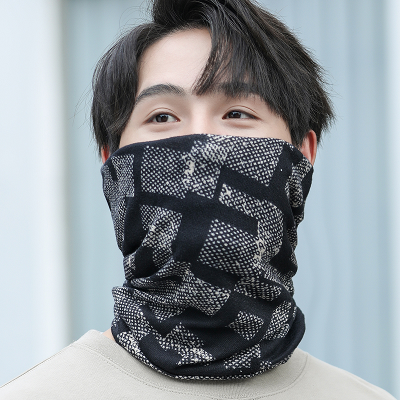 骑车保暖围脖男士秋冬季越野摩托车防风面罩加厚百变头巾帽子脖套