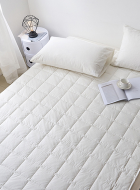 60支纯棉日式网红可机洗澳州羊毛床垫席梦思保护罩防潮床褥黑科技