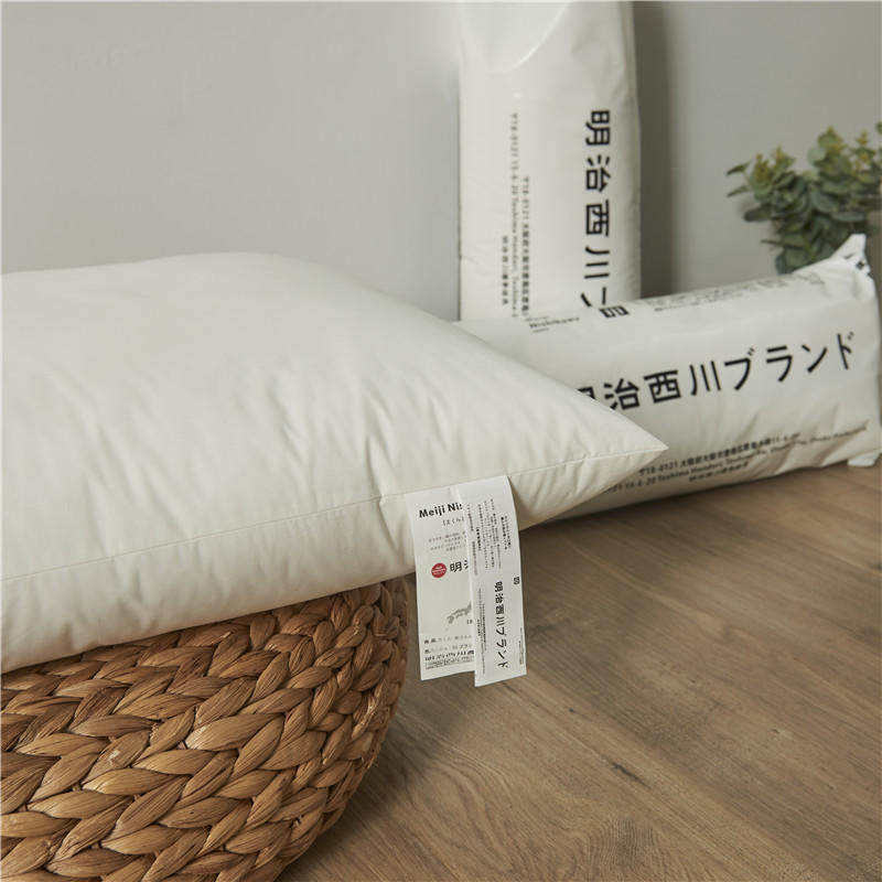 明治西川超级柔软的枕芯 慢回弹 出口日本外贸原单纤维枕 标准枕