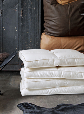 成人1cm高度全棉枕头枕芯薄款超低枕舒适睡眠保护颈椎平枕4874