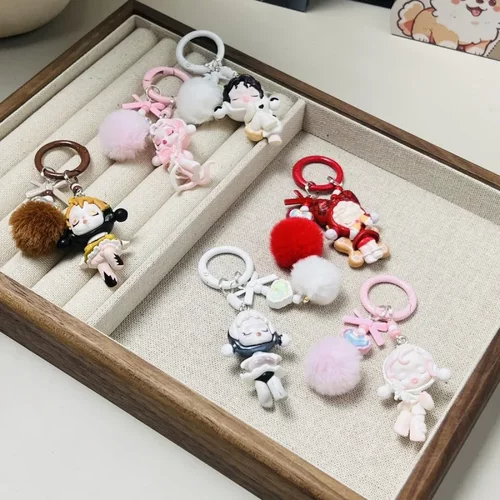女生礼物萌粒SKULLPANDA手机链sp温度挂件sp声音包挂饰钥匙扣
