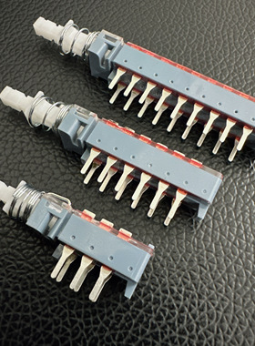 琴键自弹自锁开关2X3脚 2X6脚 2X9脚 功放机电子设备按键多路按钮