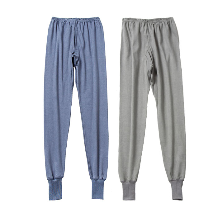 男士老头全棉大红色单条秋裤