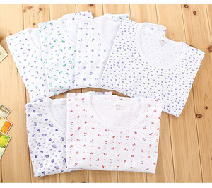 中老年纯棉背心女士白色汗衫印花老人无袖衫全棉打底内衣夏薄款