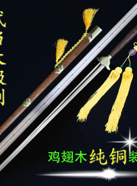 弘岳武当太极剑双手剑不锈钢软剑未开刃陈师行武术剑表演剑练功剑